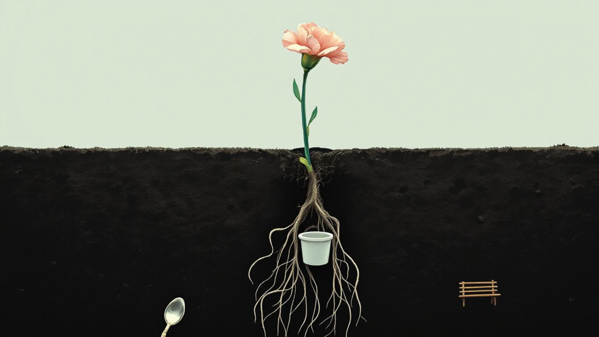 Flower, Plant, Petal, Twig, Flowerpot, Wood, Grass, Rectangle, Art, Rose