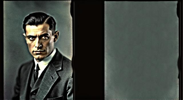 AI portrait of bold head Vladimir Mayakovsky