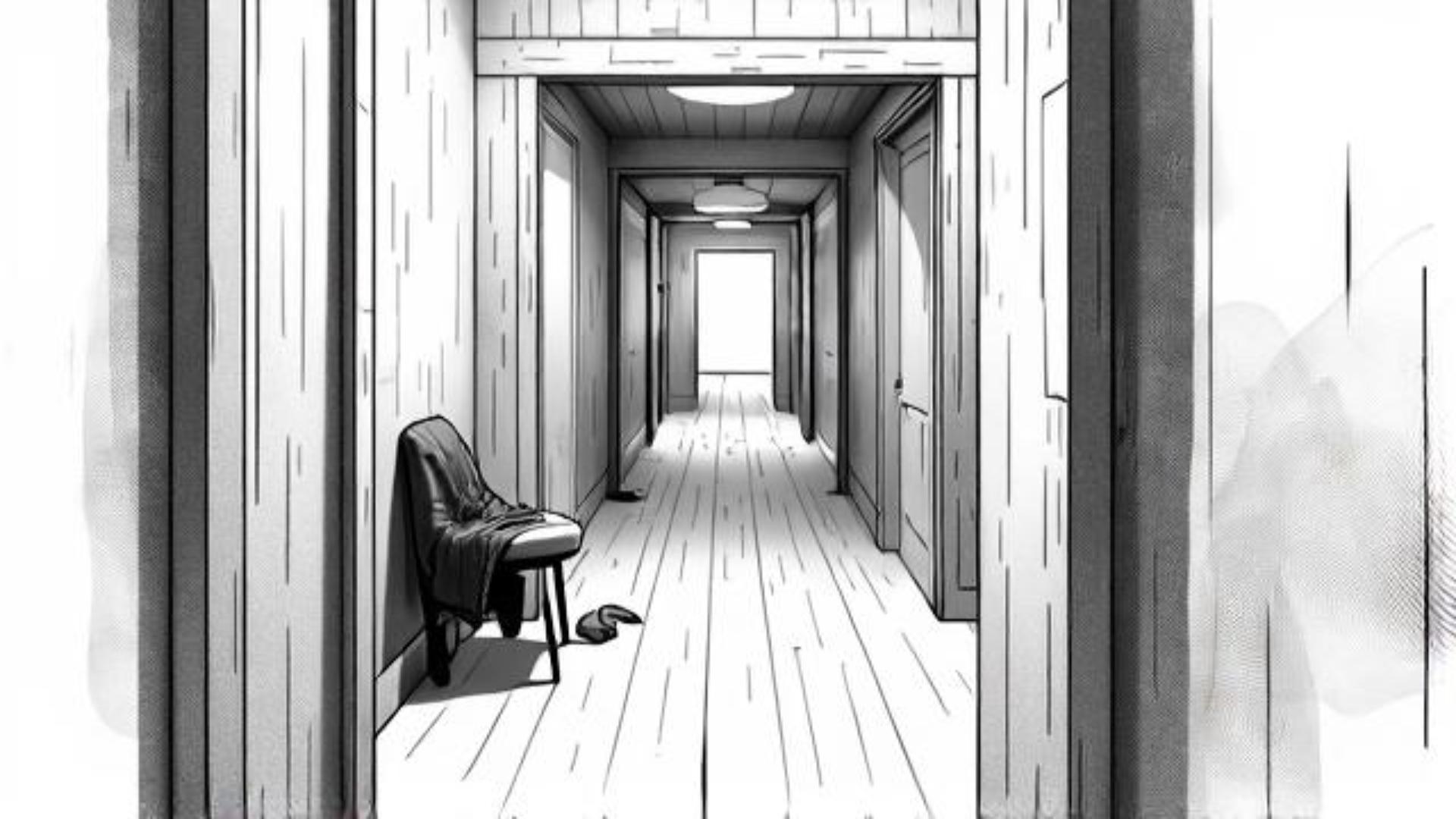 Door, Floor, Wood, Flooring, Jacket, Building, Art, Hardwood, House, Hall