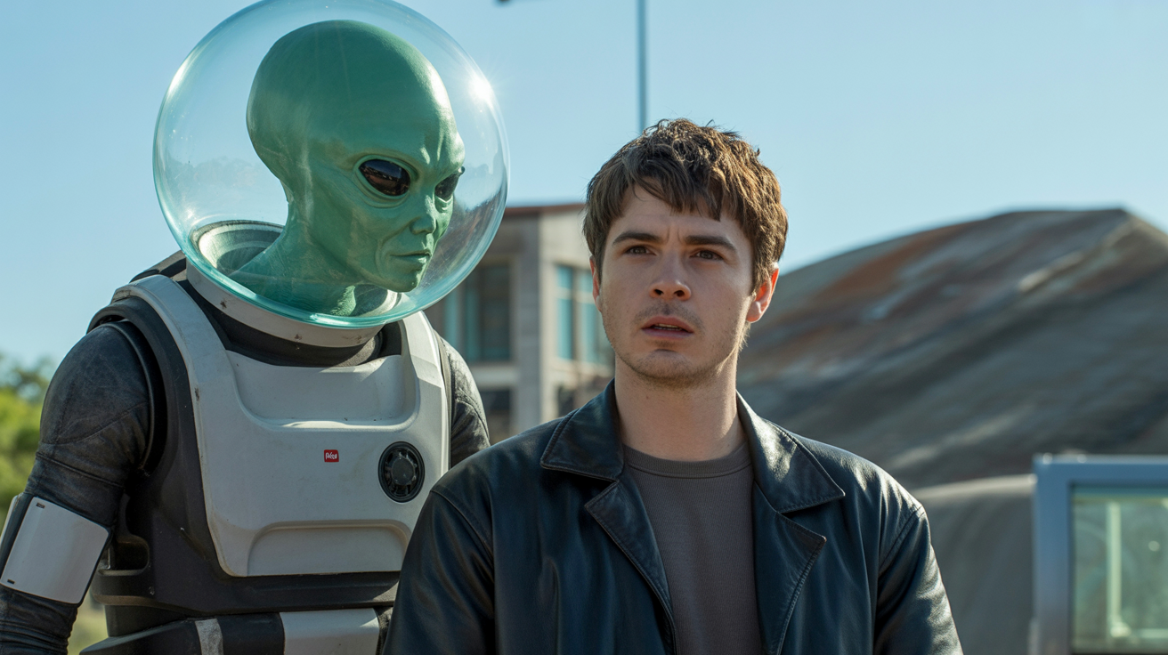 alien turns into human