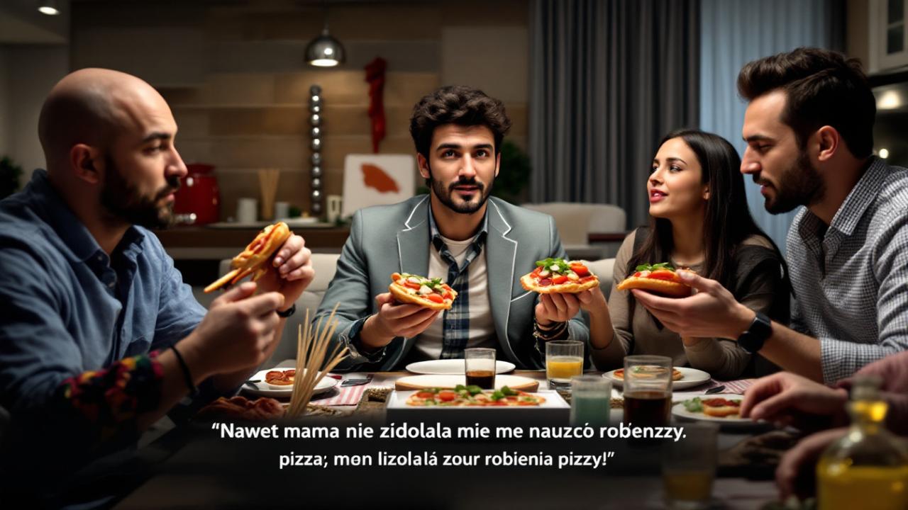 Pizza, Family, Eating, Dinner, Human, Supper, Interaction, Fun