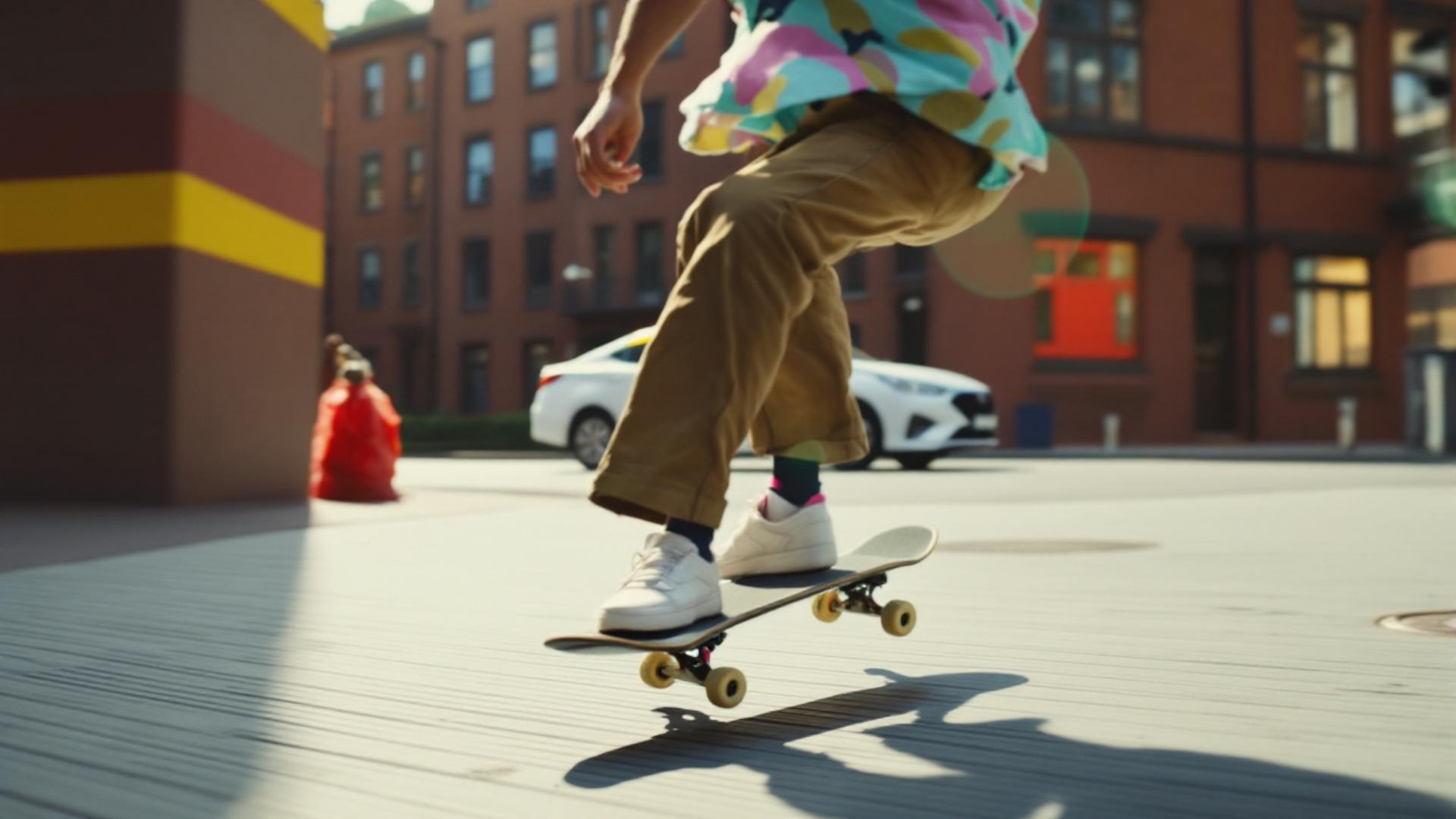 Footwear, Wheel, Sports equipment, Leg, Car, Skateboard, Skateboarder, Tire, Kickflip, Skateboard truck