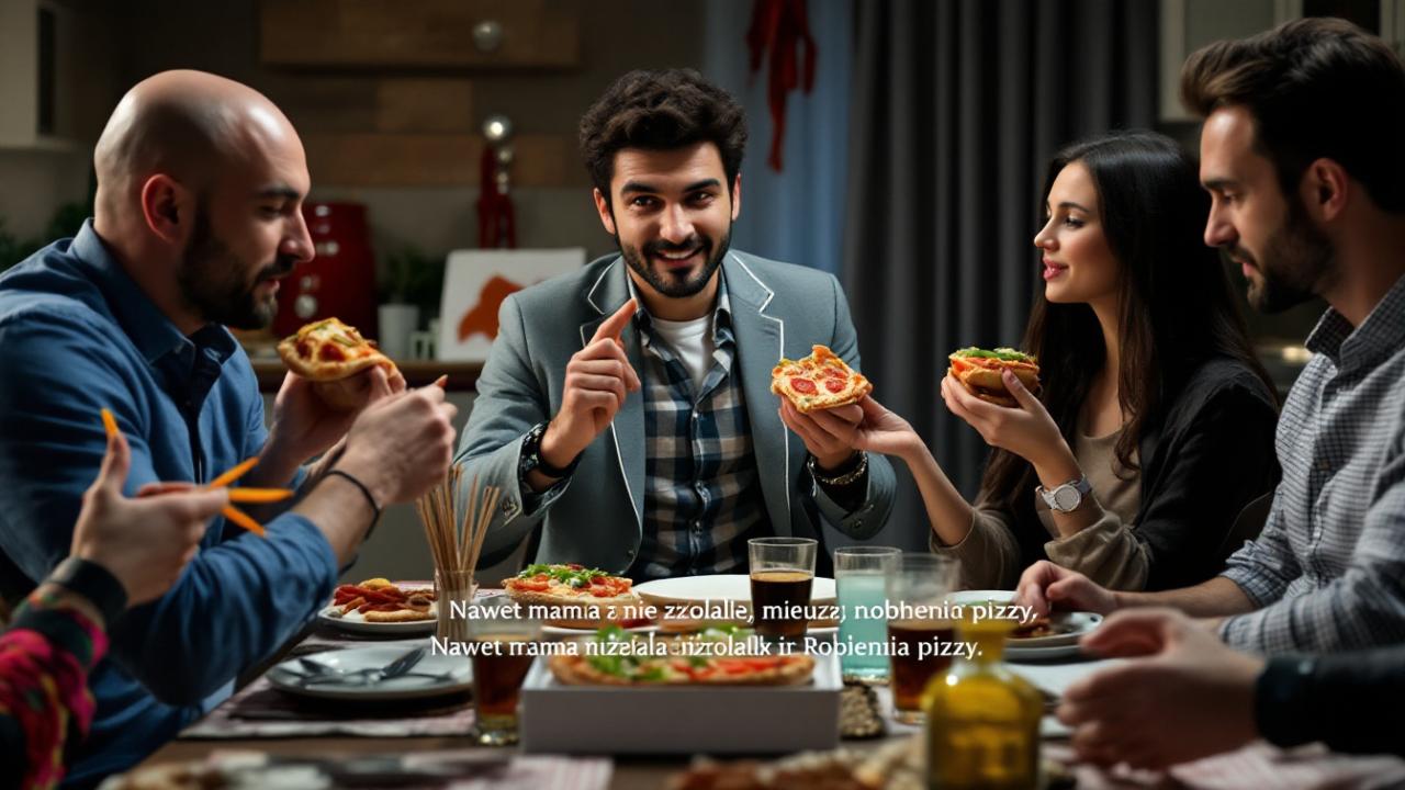 Pizza, Family, Eating, Dinner, Human, Supper, Interaction, Fun