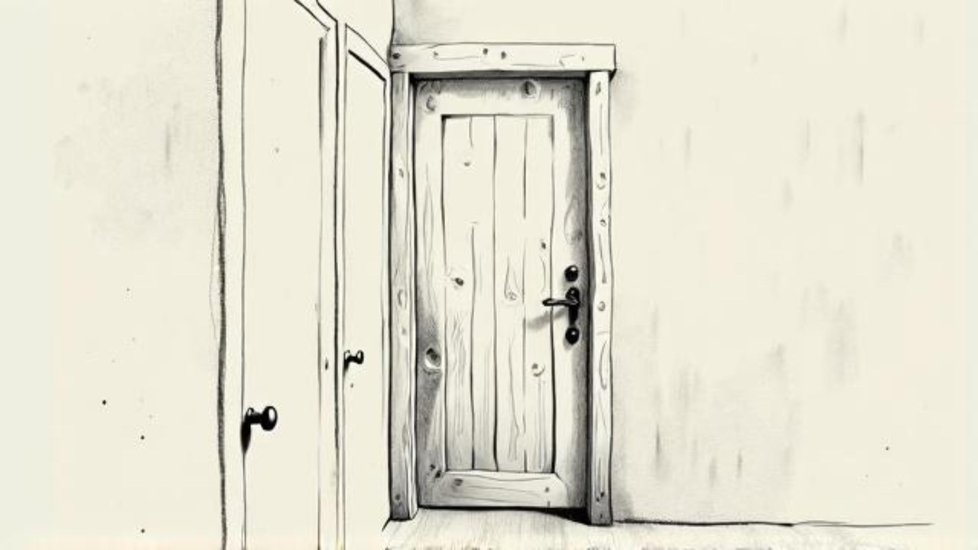 Door, Window, Wood, Building, Home door, Fixture, Cabinetry, Door handle, House, Handle