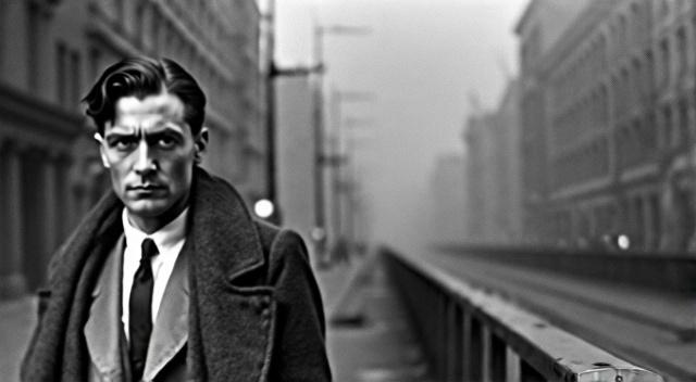 AI portrait of Vladimir Mayakovsky
