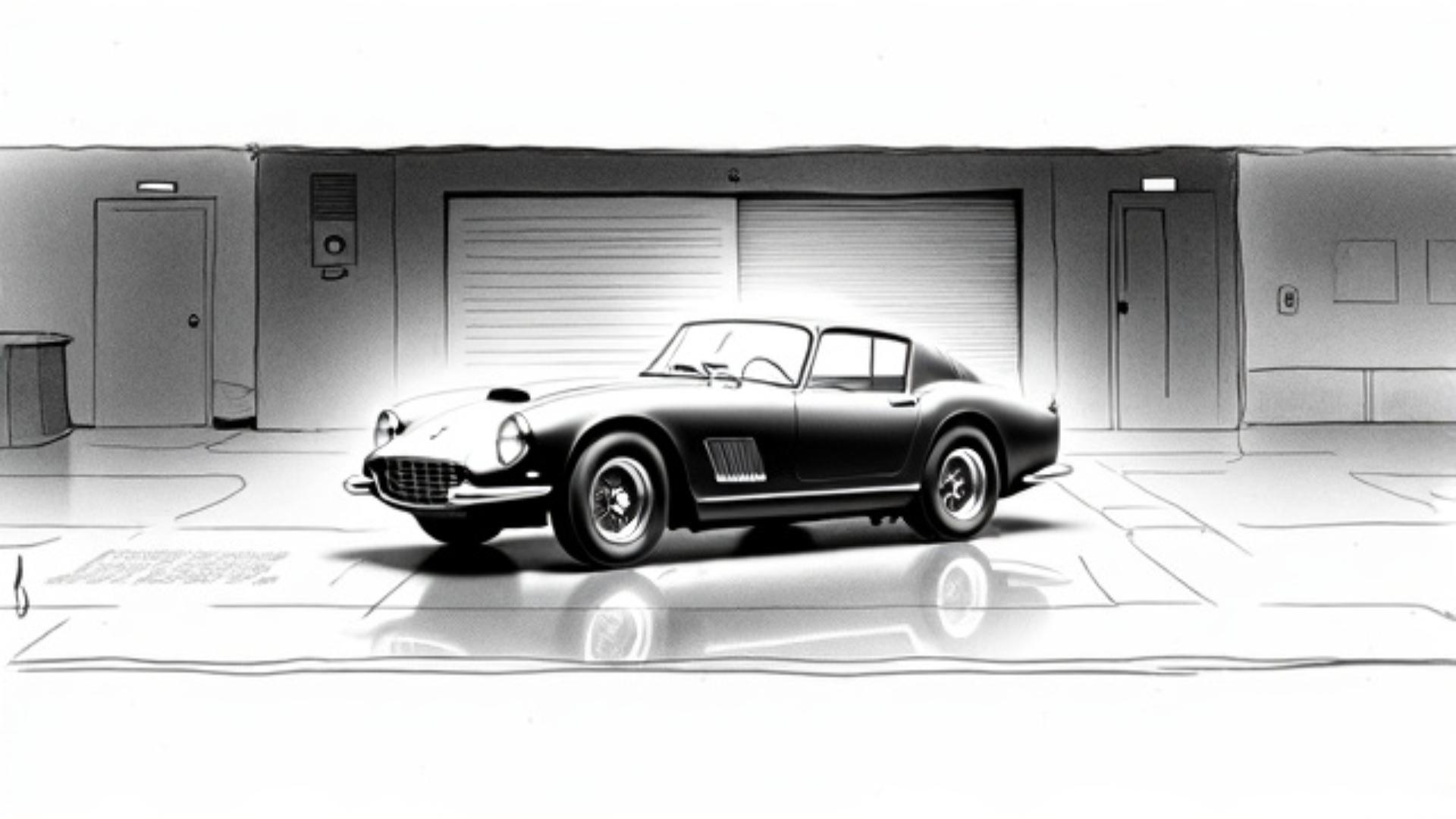 car in garage