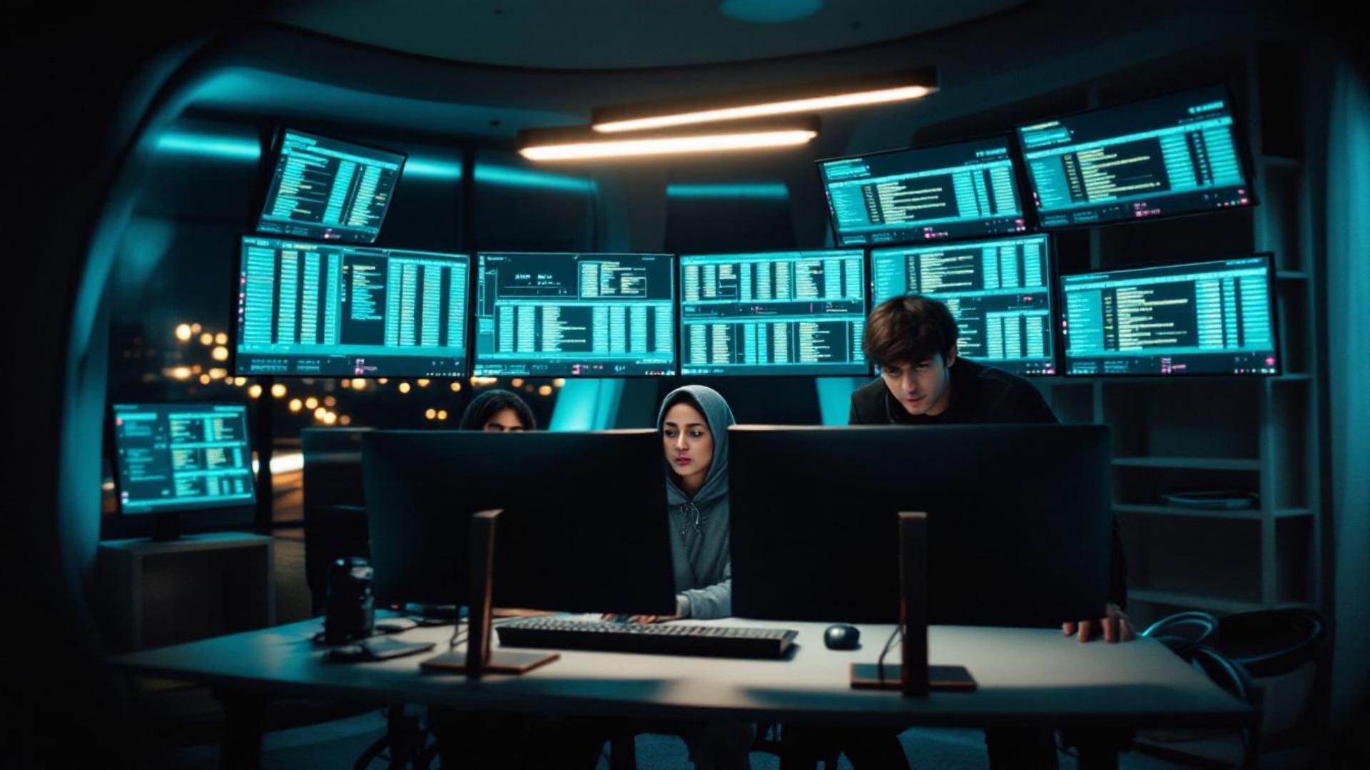 Computer, Computer monitor, Computer keyboard, Table, Personal computer, Lighting, Interior design, Peripheral, Desktop computer, Desk
