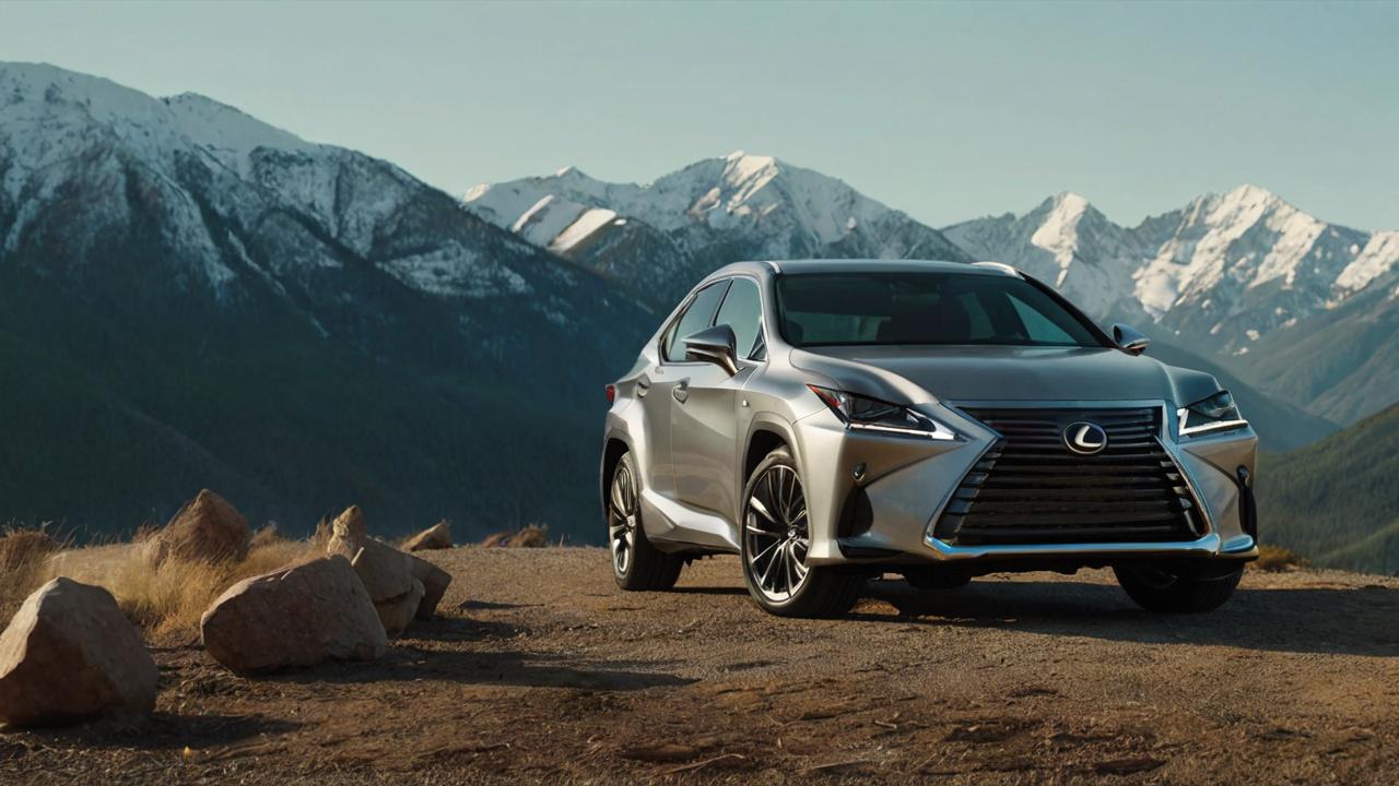 lexus in the mountains