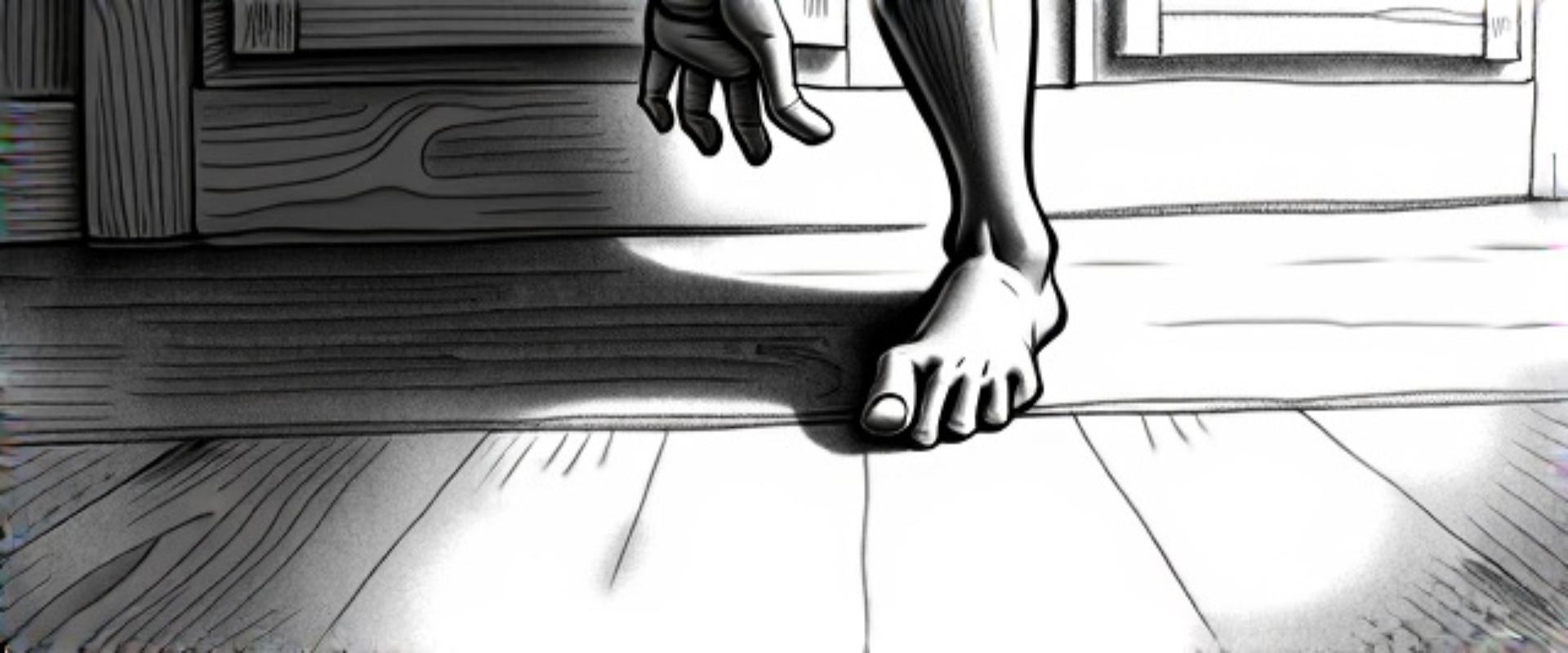 Window, Wood, Floor, Flash photography, Flooring, Tints and shades, Human leg, Hardwood, Darkness, Tail