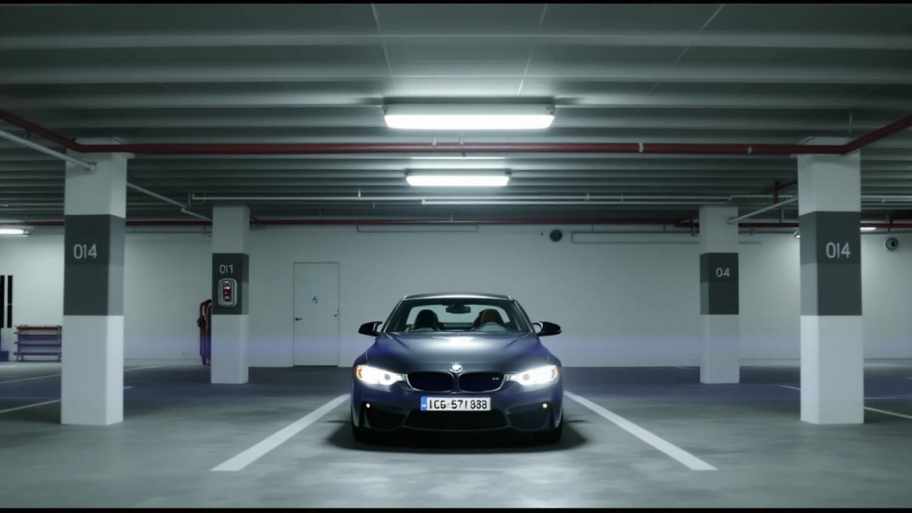 woman exits car with the door left open