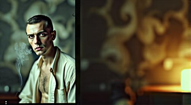 AI portrait of boldhead Vladimir Mayakovsky