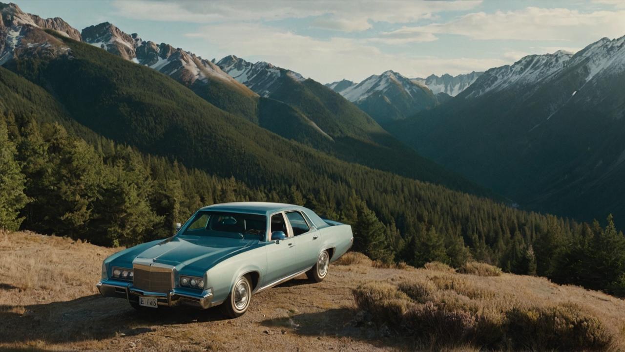 Car in the mountains