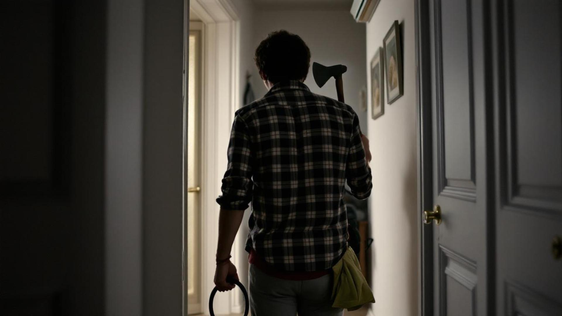 Sleeve, Fixture, Gesture, Door, Wood, Home door, Shorts, Flooring, Luggage and bags, Hardwood