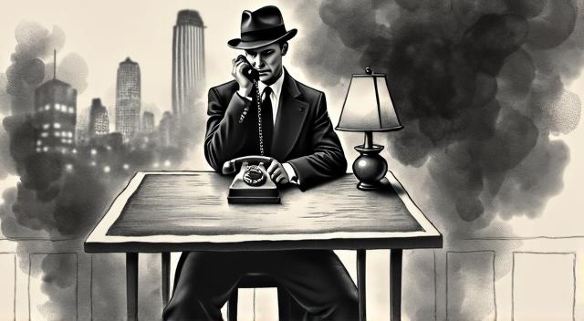 A man is talking on the phone