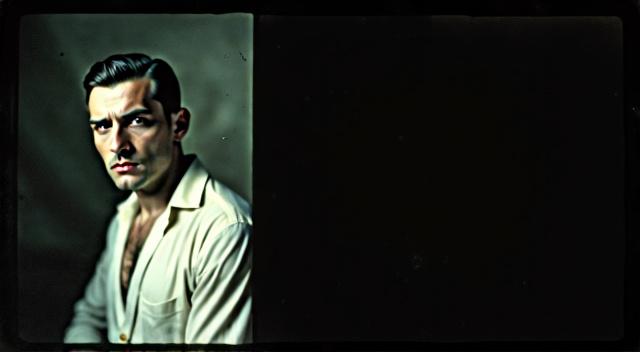 AI portrait of bold head Vladimir Mayakovsky