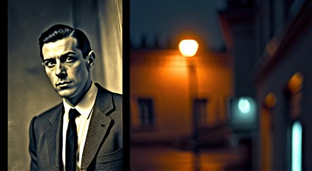 AI portrait of bold head Vladimir Mayakovsky