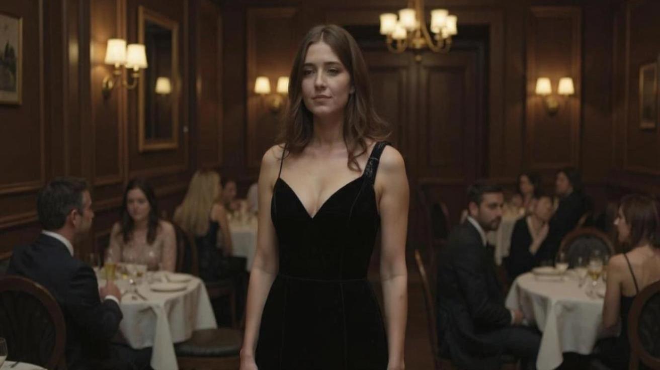 fix this picture — let the guests look at the girl and admire her.