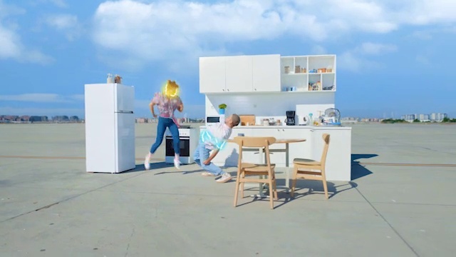 Video Reference N1: Sky, Cloud, Chair, Building, Table, House, Door, Shade, Landscape, Horizon