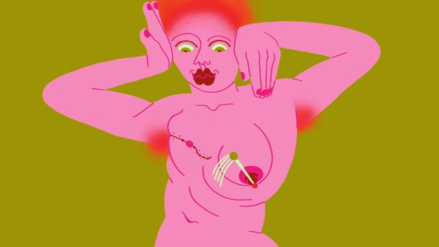 Video Reference N1: Hand, Arm, Vertebrate, Cartoon, Happy, Pink, Mammal, Thumb, Gesture, Organism