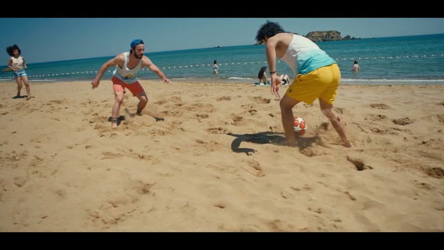 Video Reference N6: Water, Shorts, Sky, People on beach, Leg, Beach, Trunks, People in nature, Gesture, Leisure
