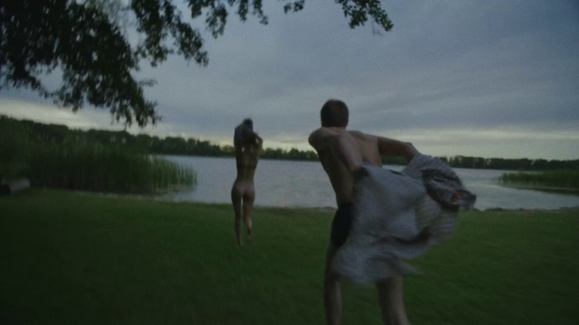 Video Reference N5: Sky, Water, Cloud, Plant, Flash photography, Shorts, Gesture, Tree, Happy, Lake