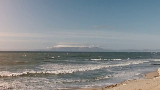Video Reference N2: Water, Cloud, Sky, Tree, Beach, Horizon, Wind wave, Landscape, Cumulus, Wind