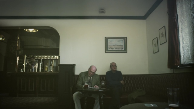 Video Reference N3: interior design, house, pub, darkness, window, bar, Person
