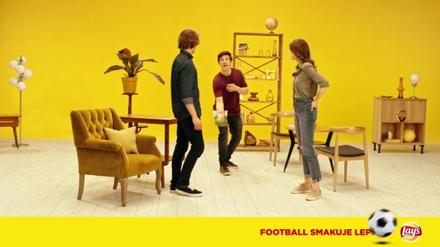 Video Reference N0: Yellow, Furniture, Room, Performance, Person