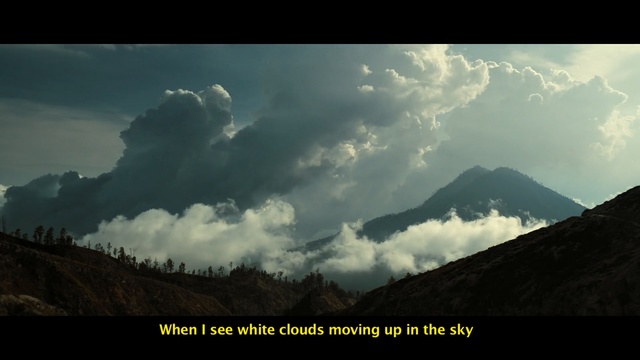 Video Reference N0: sky, cloud, mountainous landforms, mountain, atmosphere, highland, mountain range, geological phenomenon, ridge, cumulus