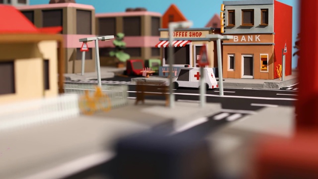 Video Reference N5: Scale model, Town, Home, Building, Architecture, House, Residential area, City, Model car, Street