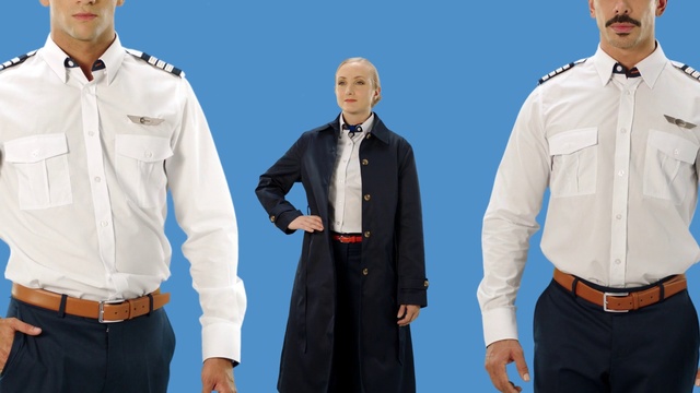 Video Reference N21: Clothing, Collar, Sleeve, Shirt, Dress shirt, Uniform, Outerwear, Workwear, Formal wear, Suit