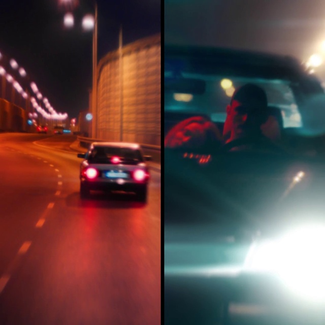 Video Reference N23: Car, Vehicle, Automotive lighting, Light, Automotive design, Mode of transport, Lighting, Night, Traffic, Performance car