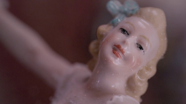 Video Reference N3: Figurine, Face, White, Toy, Head, Skin, Cheek, Forehead, Pink, Joint