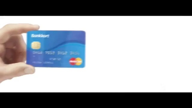 Video Reference N0: credit card, card, finger, product, hand, white background