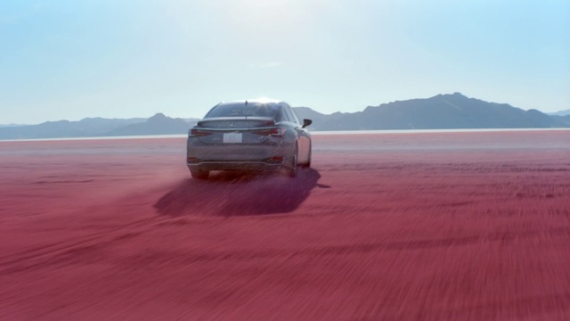 Video Reference N1: Land vehicle, Vehicle, Car, Landscape, Sand, Automotive design, Mid-size car, Family car, Desert, Road