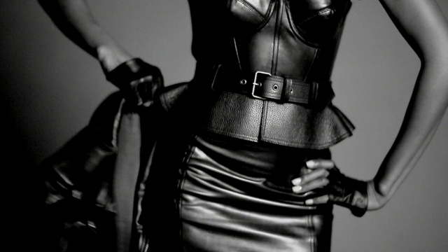 Video Reference N0: Black, Leather, Latex clothing, Black-and-white, Waist, Fashion, Monochrome photography, Fetish model, Latex, Monochrome