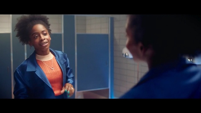 Video Reference N3: blue, screenshot, scene, girl, film, conversation, official, fun, drama, Person