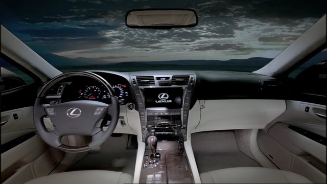 Video Reference N0: car, land vehicle, vehicle, motor vehicle, center console, lexus, steering wheel, automotive design, luxury vehicle, sedan