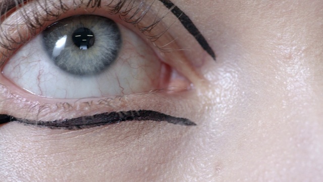 Video Reference N6: Eyebrow, Eyelash, Face, Eye, Skin, Close-up, Organ, Iris, Head, Beauty