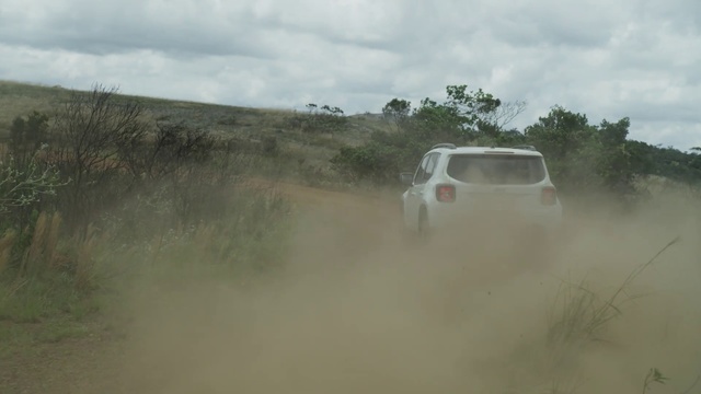 Video Reference N1: Dirt road, Off-roading, Dust, World rally championship, Rallying, Vehicle, Atmospheric phenomenon, Off-road racing, Plant community, Road
