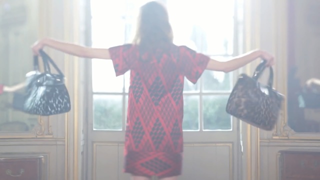 Video Reference N1: Pink, Red, Dress, Room, Outerwear, Textile, Sunlight, Window, Pattern, T-shirt, Person