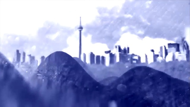 Video Reference N5: landmark, sky, atmosphere, daytime, skyline, metropolis, geological phenomenon, computer wallpaper, freezing, arctic
