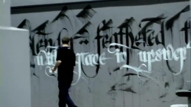 Video Reference N1: art, graffiti, street art, font, mural, Person