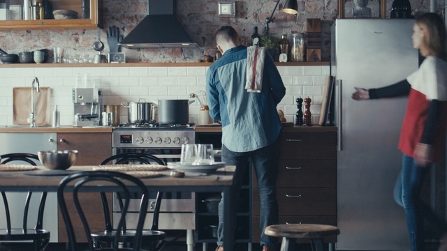 Video Reference N1: Room, Furniture, Table, Kitchen, Bar stool, House, Interior design, Building, Stool