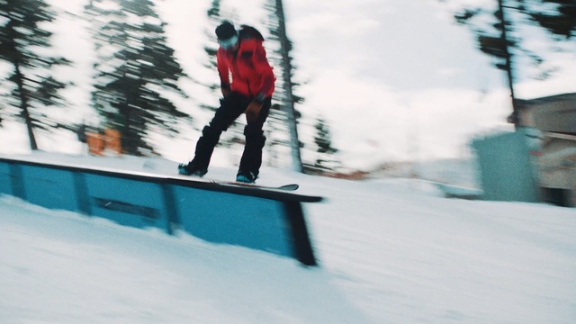 Video Reference N3: snow, winter, snowboarding, freezing, winter sport, snowboard, fun, tree, slopestyle, sports equipment