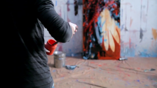 Video Reference N4: Red, Art, Street art, Artist, Visual arts, Mural, Graffiti, Fire extinguisher