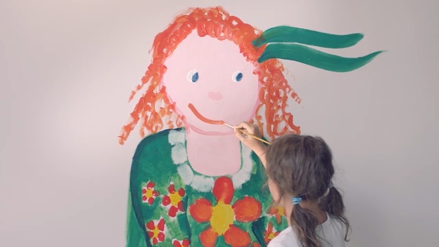 Video Reference N3: Green, Illustration, Child art, Art, Toy, Doll, Textile, Child, Fawn, Wig, Person, Male