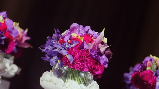 Video Reference N4: flower, pink, purple, flower arranging, floristry, flowering plant, plant, violet, flower bouquet, cut flowers, Person