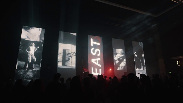 Video Reference N8: Red, Light, Text, Performance, Sky, Stage, Night, Crowd, Event, Design