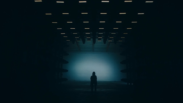 Video Reference N4: darkness, atmosphere, light, night, sky, computer wallpaper, screenshot, midnight, scene, font, Person